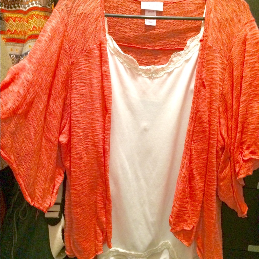 Sheer coral wrap